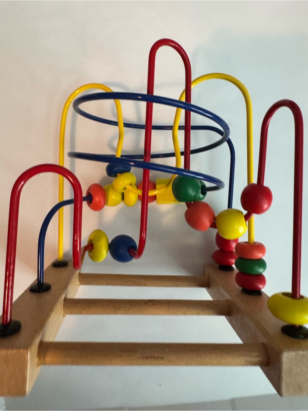IKEA Bead Maze Toy with Red, Yellow, Blue, Green, Orange Beads